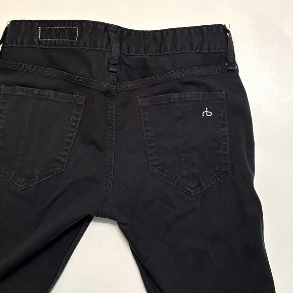 Rag & Bone handmade in New York Ankle Skinny Black Jean Pants Women’s Size 26 - Picture 13 of 15